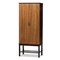 Baxton Studio Marya Two-Tone Solid Rubberwood MDF Veneered Wine Cabinet 140-8301 - alternate 1